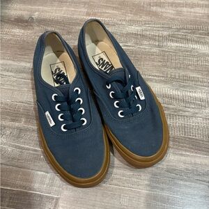 VANS Classic Navy Blue Skateboard Skate Shoes Men’s 5 Women’s 6.5 Used